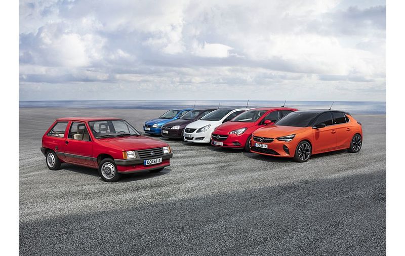 40 Jahre Opel Corsa: Eine Erfolgsgeschichte in sechs Akten